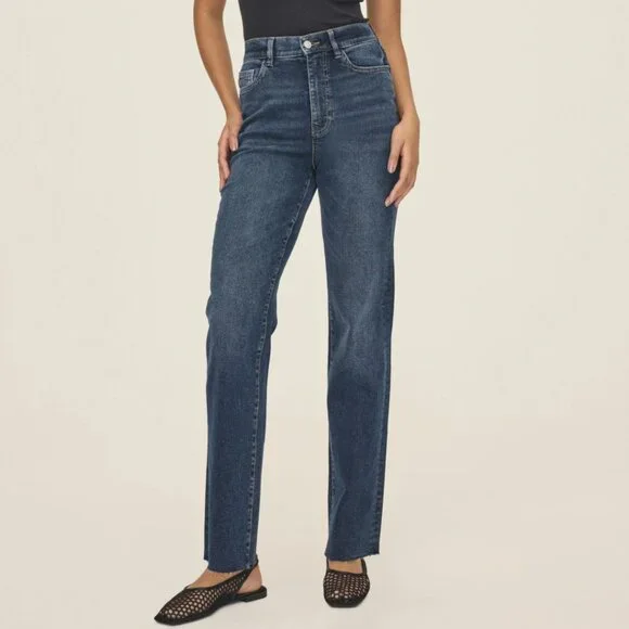 NWT Warp + Weft RFD Straight Jeans Size 28 - Picture 3 of 12